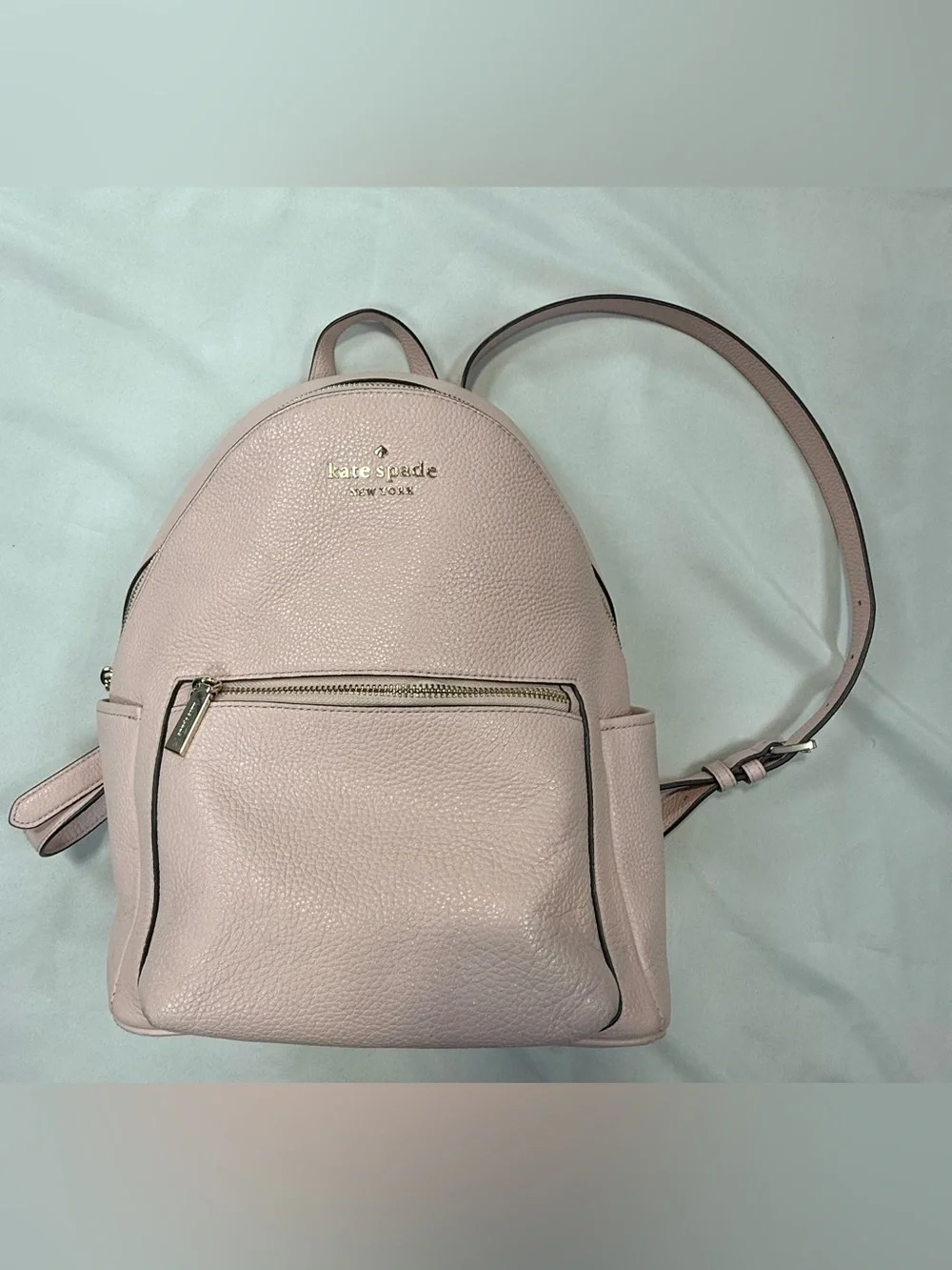 kate spade Pale Pink Pebbled Leather  Backpack